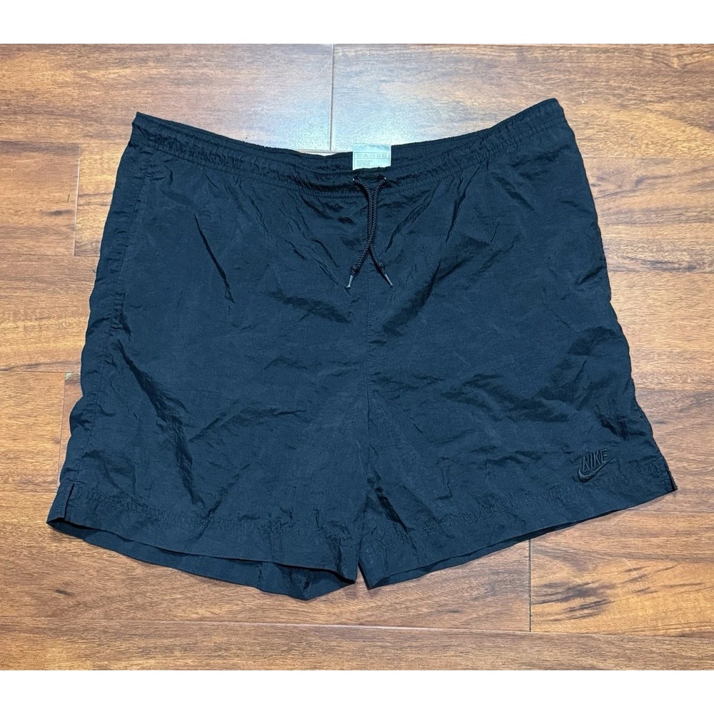 Vintage Nike Shorts Mens Medium Black Cycling Performance Running Gym 90s